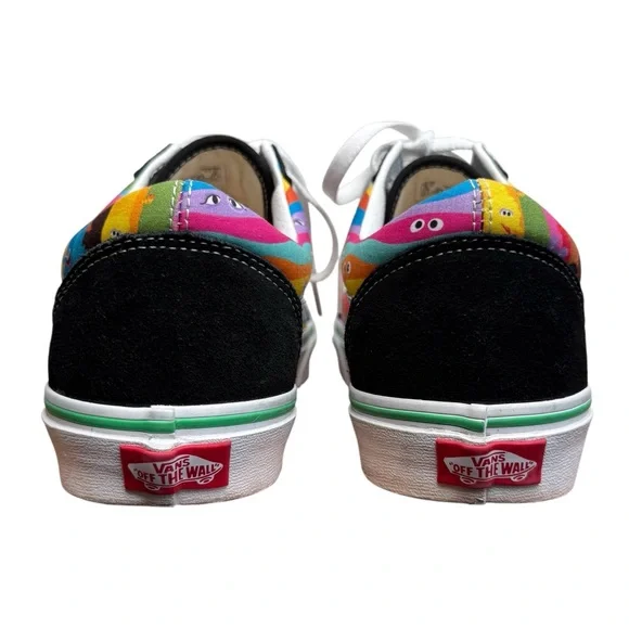 Vans X Sesame Street Old Skool Black/Multi Sneakers Shoes NEW Size M 9.5/W 11 - Picture 2 of 11